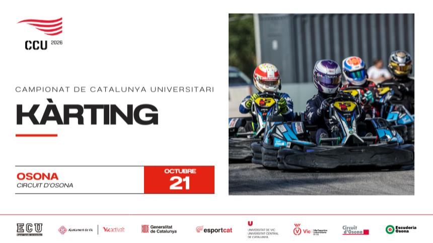 Inscripcions obertes per al Campionat de Catalunya Universitari de Kàrting!